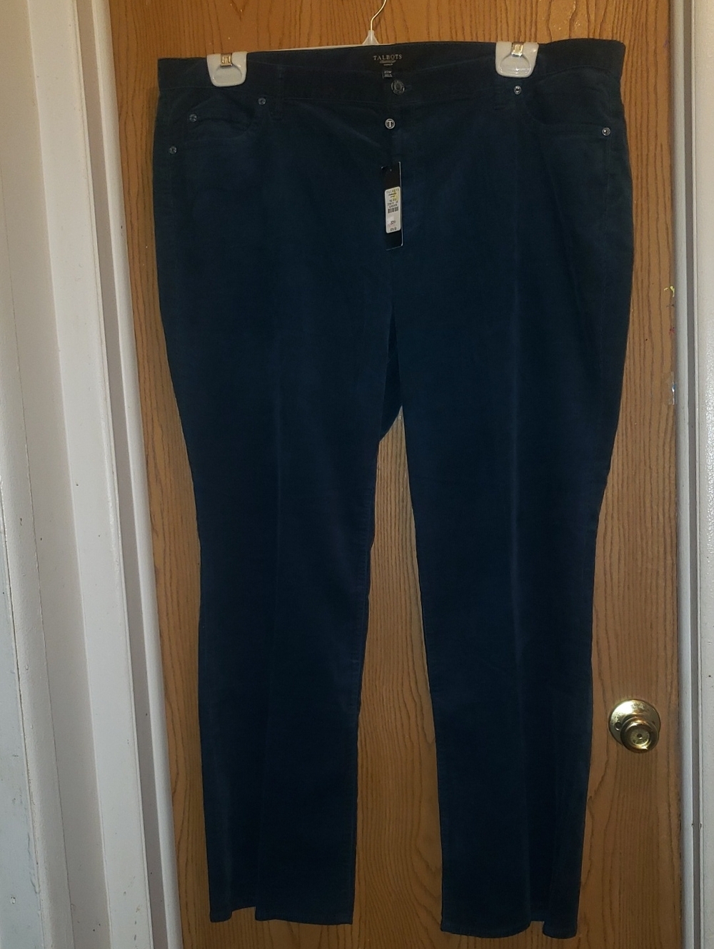 22W Talbots Dark Teal Corduroy Pants